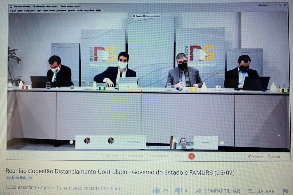 Prefeito Constantino Orsolin se manifesta em reunião com Governador do Estado Eduardo Leite