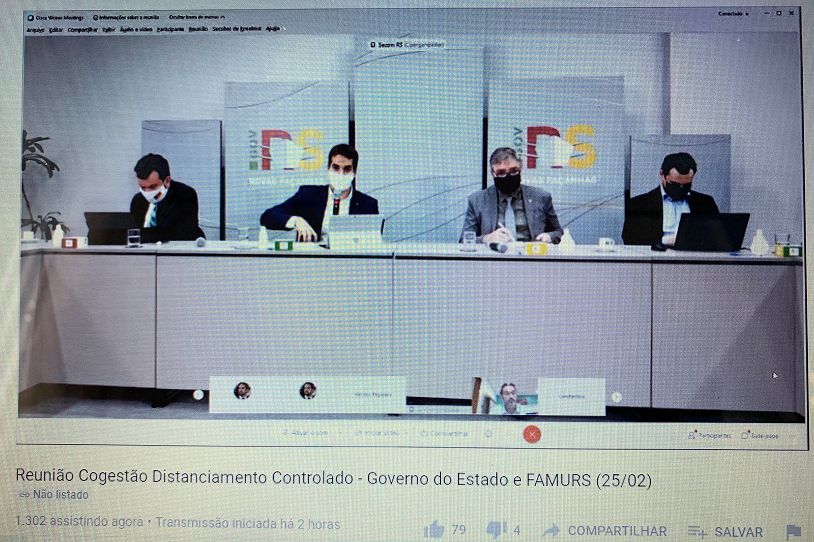 Prefeito Constantino Orsolin se manifesta em reunião com Governador do Estado Eduardo Leite