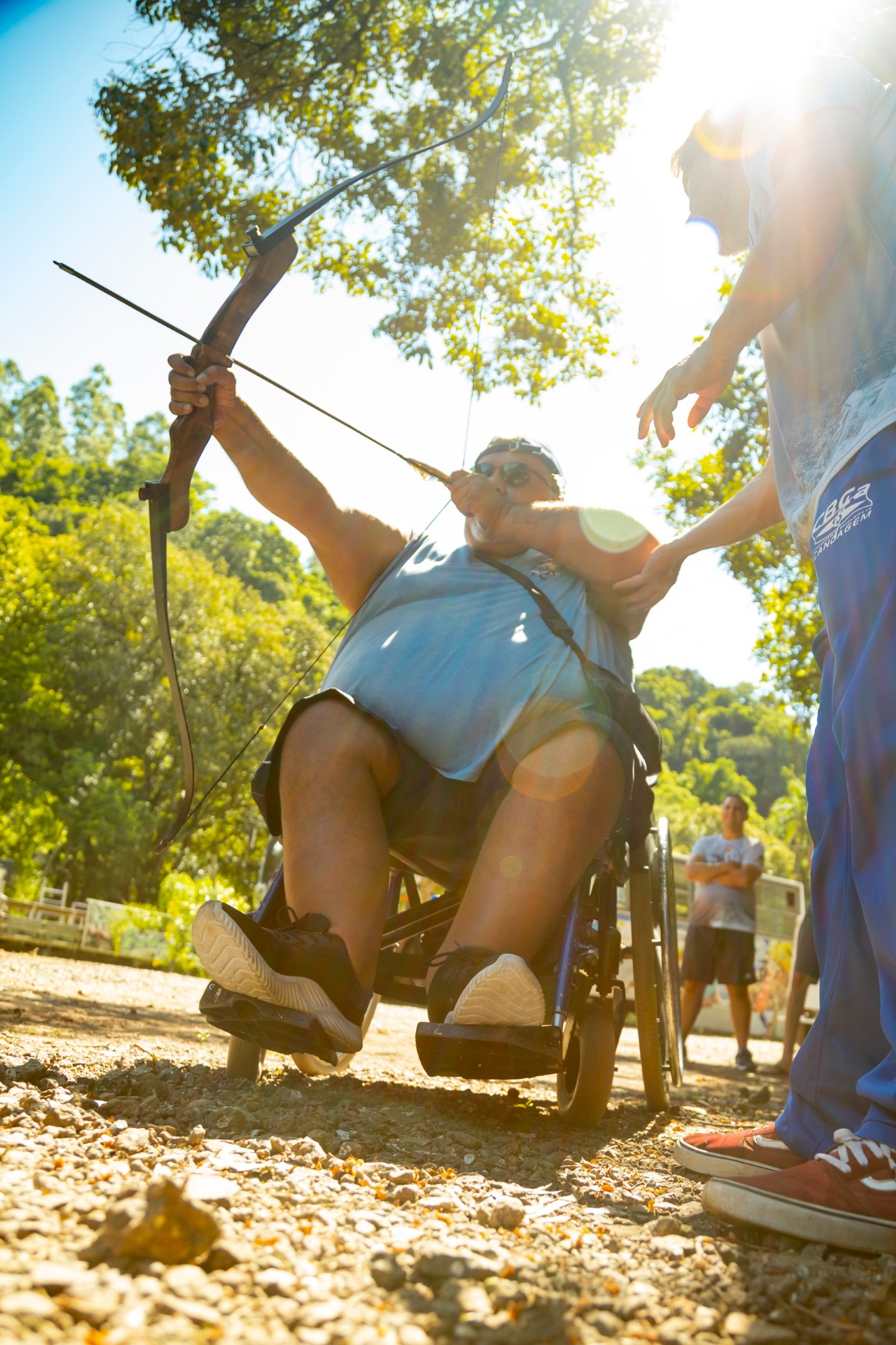 Em Três Coroas, pessoas deficientes praticaram um dia de esportes