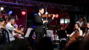 Com Concerto da Orquestra HSM foi aberto o Natal na Cidade Verde, em Três Coroas