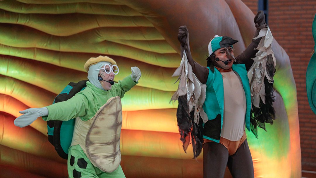 Com foco em sustentabilidade, teatro itinerante diverte e ensina crianças nas escolas de S.Fco Paula
